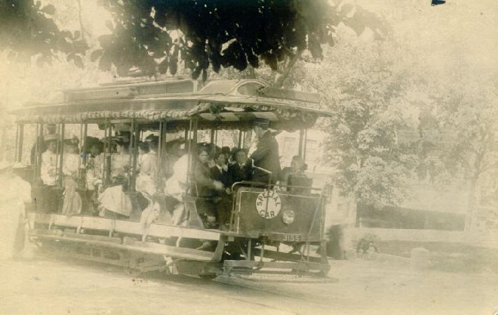 A trolley in Cliftondale